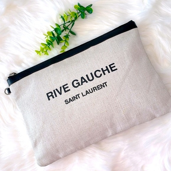 Saint Laurent Rive Gauche Zipper Pouch - Picture 1 of 16